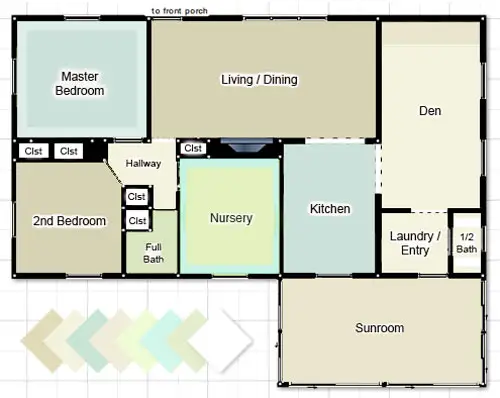 Farbpalette für das ganze Haus