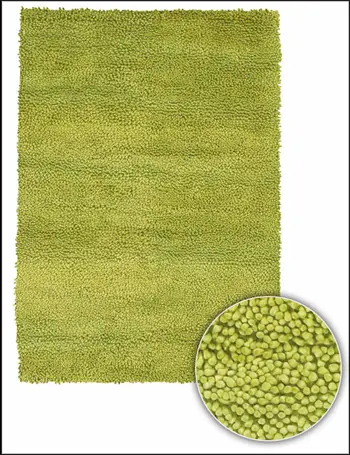 Comprar una alfombra de pelo verde Groovy