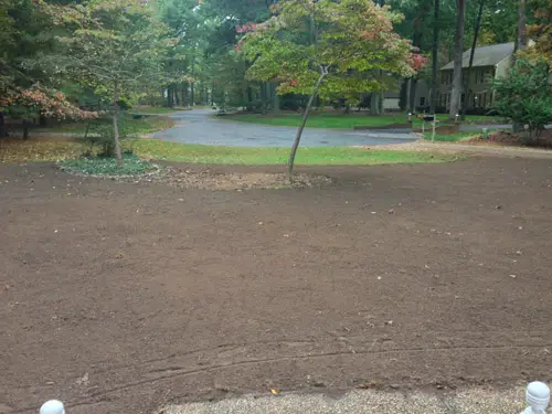 Gartenschmutz von der Veranda