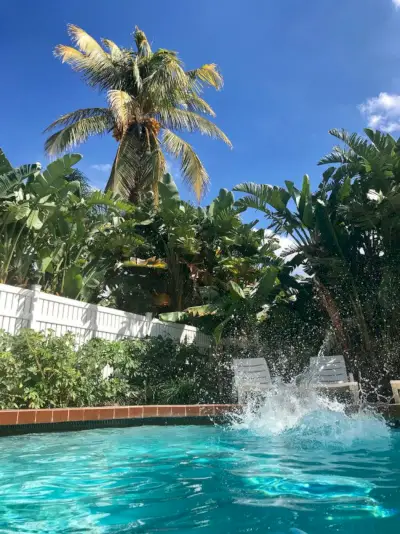 google mapa Pompano Beach Florida s ostrovem Terra Mar uprostřed