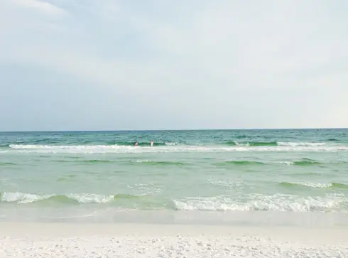 Strandbillede blå