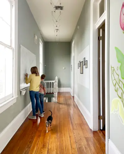 Airbnb que aceita cães na New Orleans Magazine Street com grande quadro branco