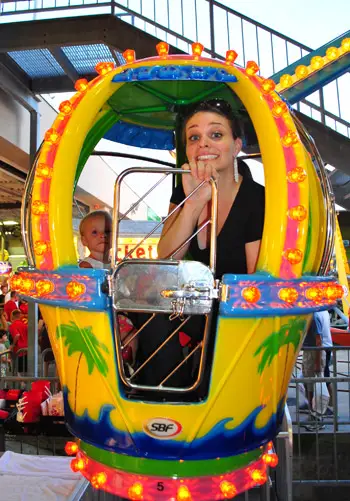 Fechar a roda gigante do Beach Funland