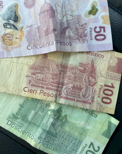 Pesos mexicains en espèces pour les voyageurs