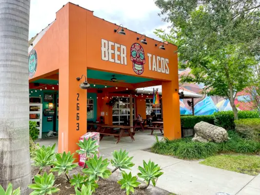 Casita Taqueria ārpuse Sanktpēterburgā, Floridā